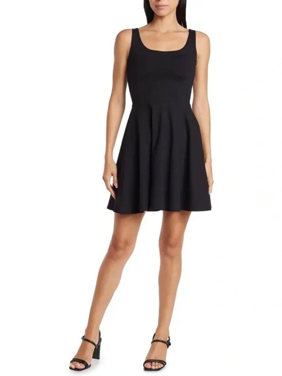 Susana Monaco Dresses & Skirts - NWOT Susana Monaco Knit Tank Skater Dress - Black XL